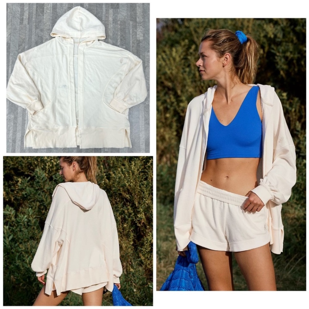 FREE PEOPLE RENEGADE SWEATER IN CANVAS-cream